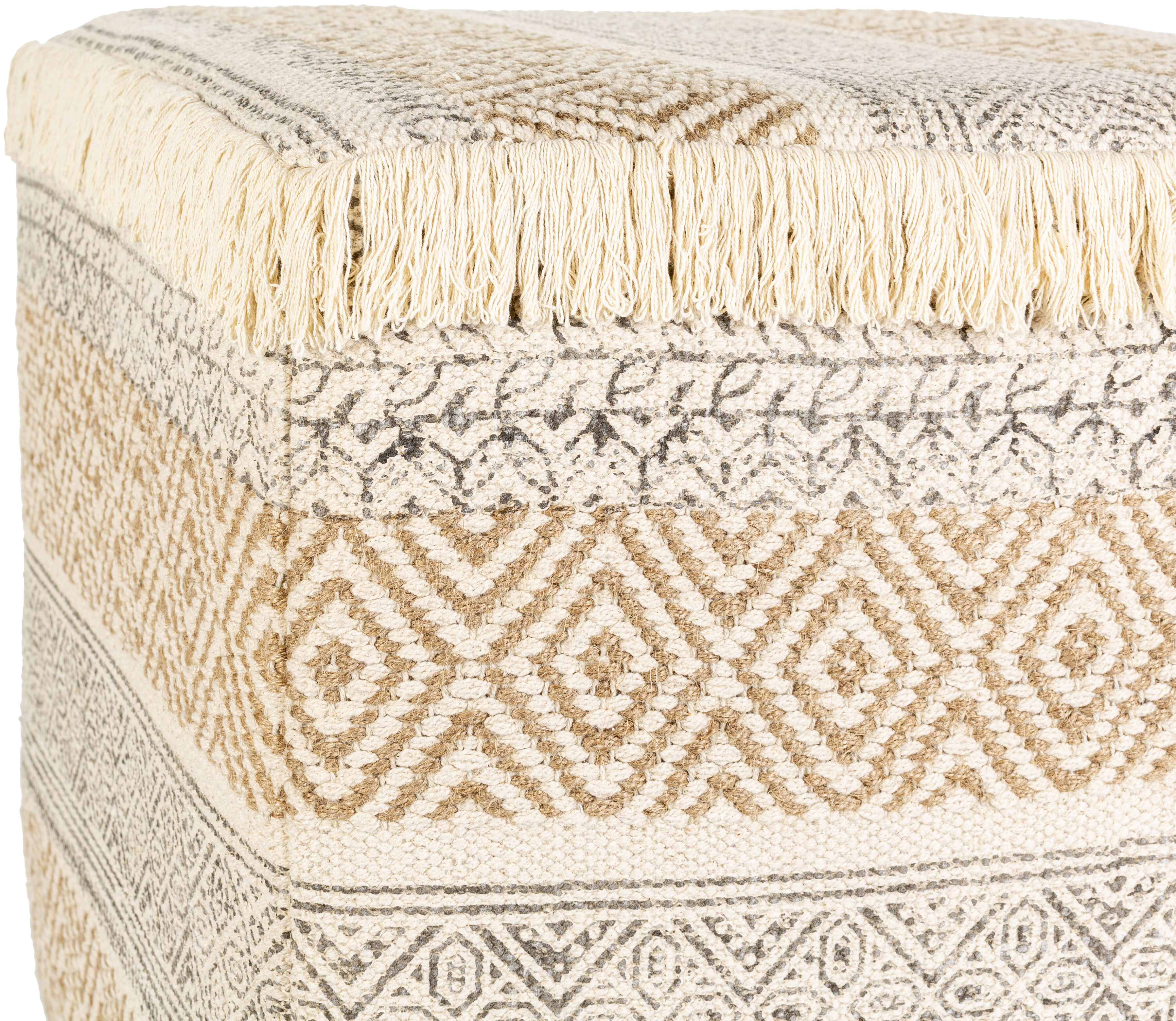 Isaiah 18.25 inch Cream Ottoman