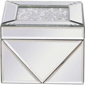 Modern 6 X 6 inch Clear Mirror Jewelry Box