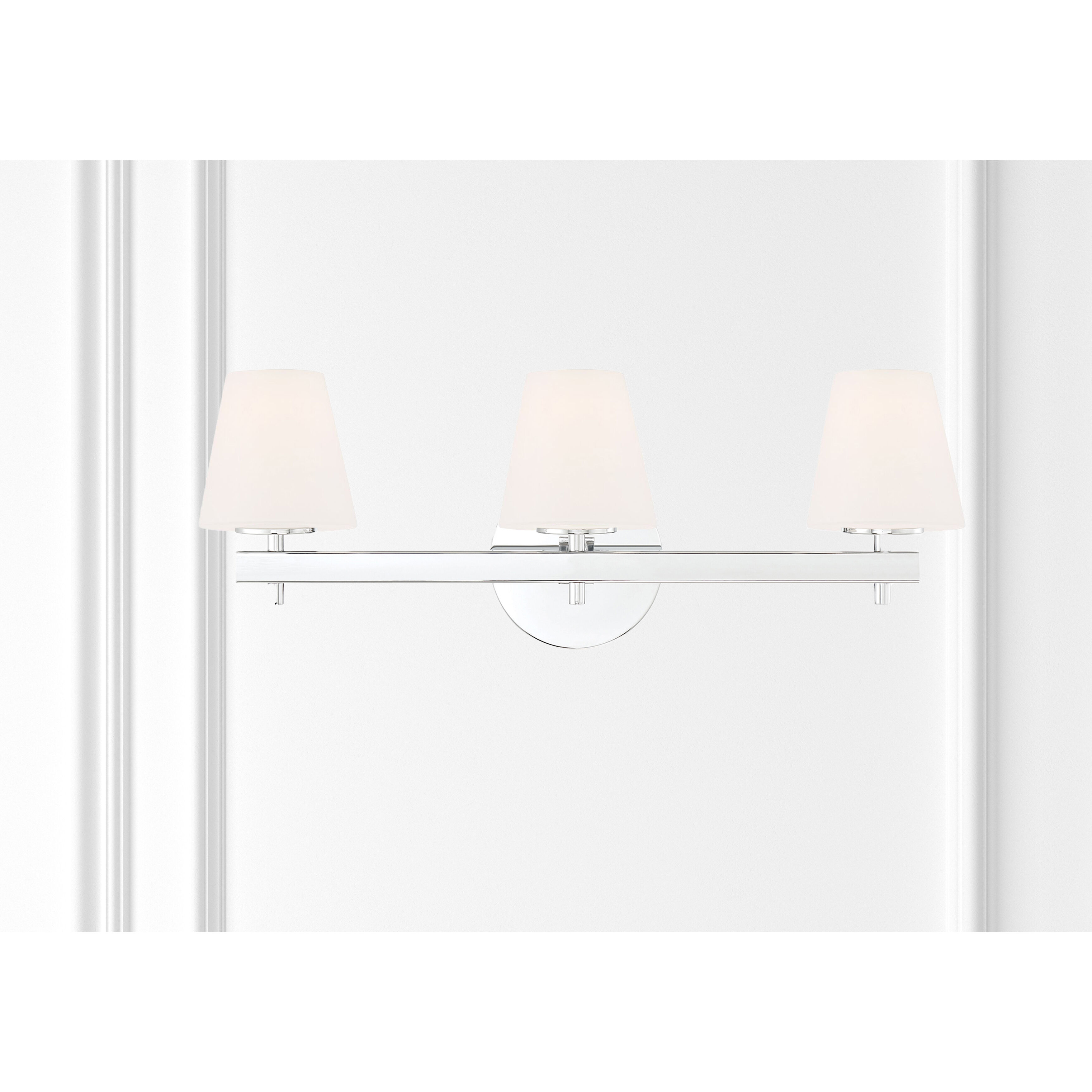 Harleigh 3 Light 24.25 inch Chrome Bathroom Vanity Wall Light