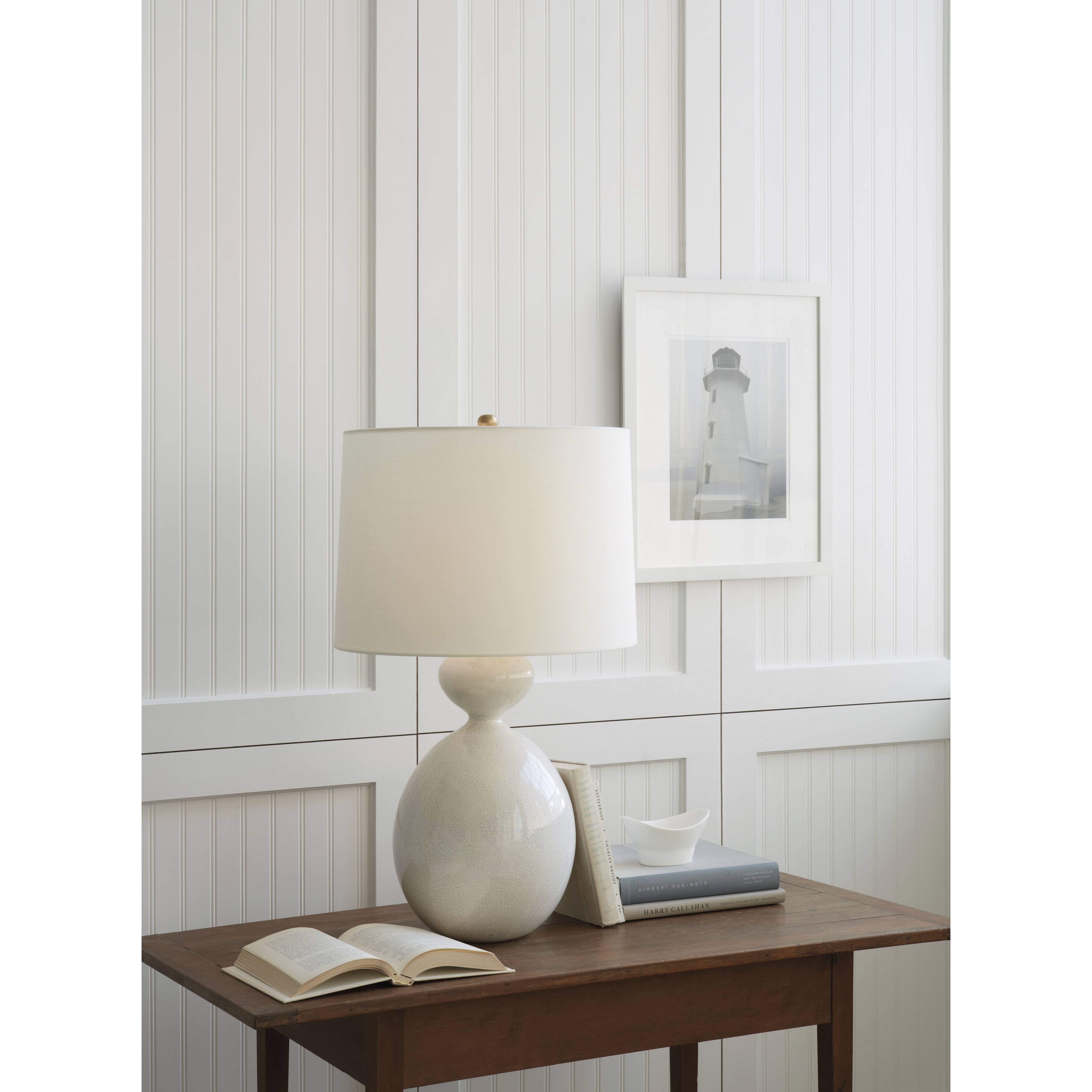 AERIN Gannet 29.25 inch 150.00 watt Bone Craquelure Table Lamp Portable Light