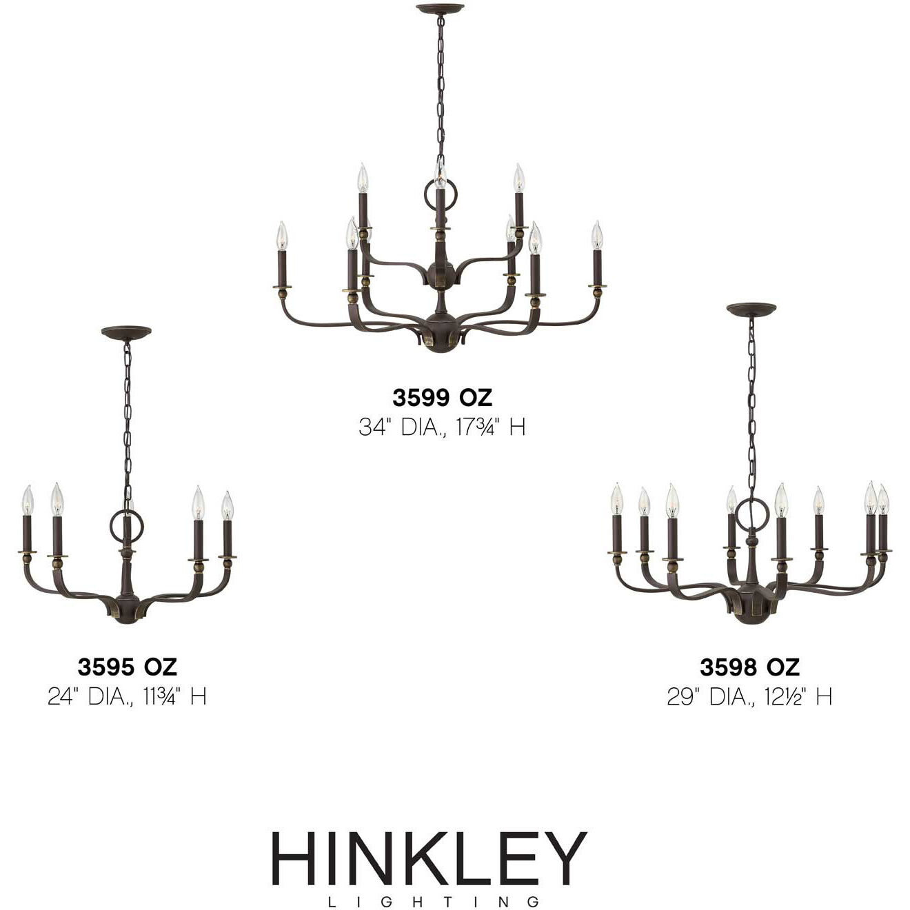 Rutherford 8 Light 29 inch Oil Rubbed Bronze Indoor Chandelier Ceiling Light