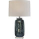 Ellis 28 inch 60.00 watt Blue and Cream Table Lamp Portable Light