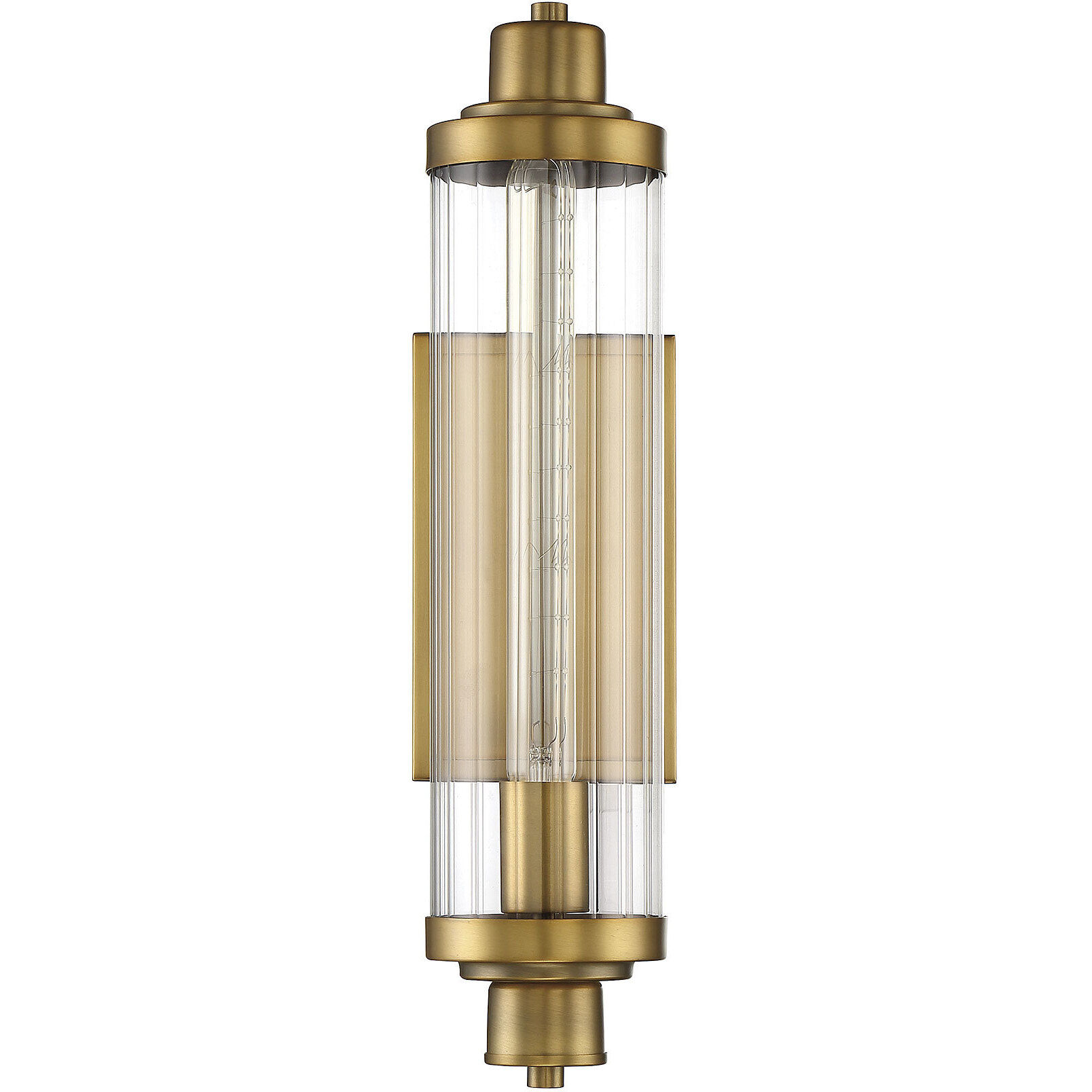 Pike 1 Light 4.75 inch Warm Brass Wall Sconce Wall Light, Essentials
