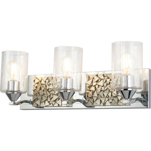 Bocage 3 Light 22 inch PC Bath Light Wall Light in Polished Chrome