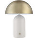 Solero 16 inch 60 watt Glossy Off-White Table Lamp Portable Light