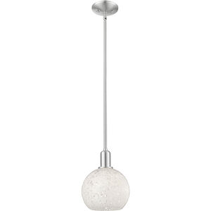 Arcadia White Mouchette 1 Light 8.00 inch Mini Pendant