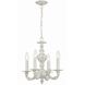 Paris Market 4 Light 13.5 inch Antique White Mini Chandelier Ceiling Light