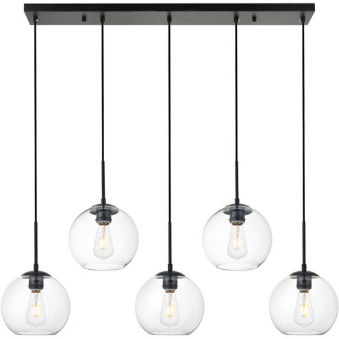 Baxter 5 Light 42 inch Black Pendant Ceiling Light