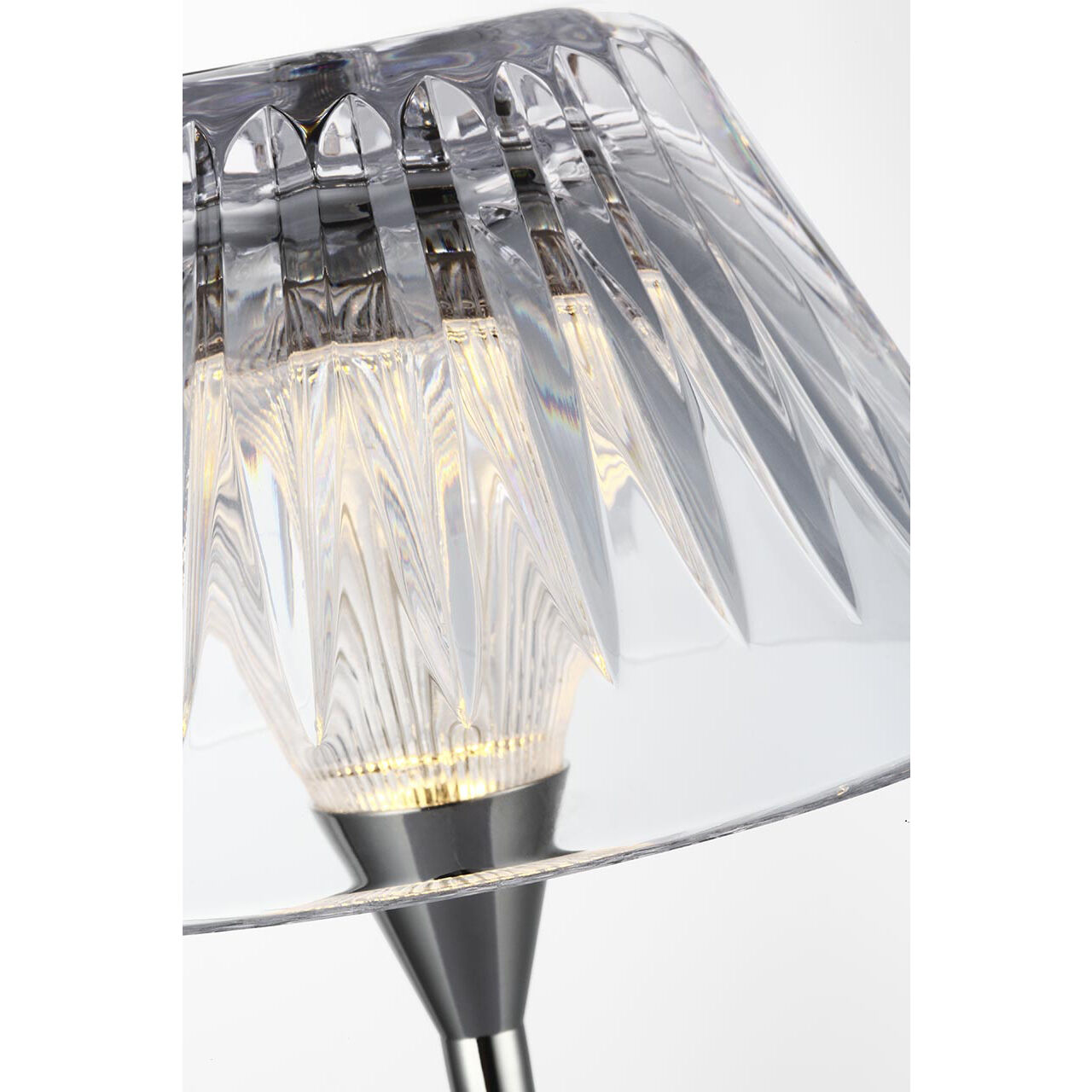 Waterford Blaze 16.25 inch 1.00 watt Polished Nickel Rechargeable Table Lamp Portable Light