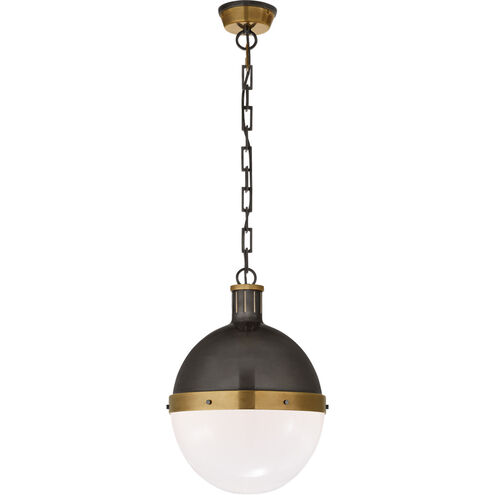 Thomas O'Brien Hicks 2 Light 13.25 inch Bronze with Antique Brass Pendant Ceiling Light in Bronze and Hand-Rubbed Antique Brass, Large