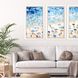 Waterside Collection Lacquered White Wood Shadow Box Style Framed Art