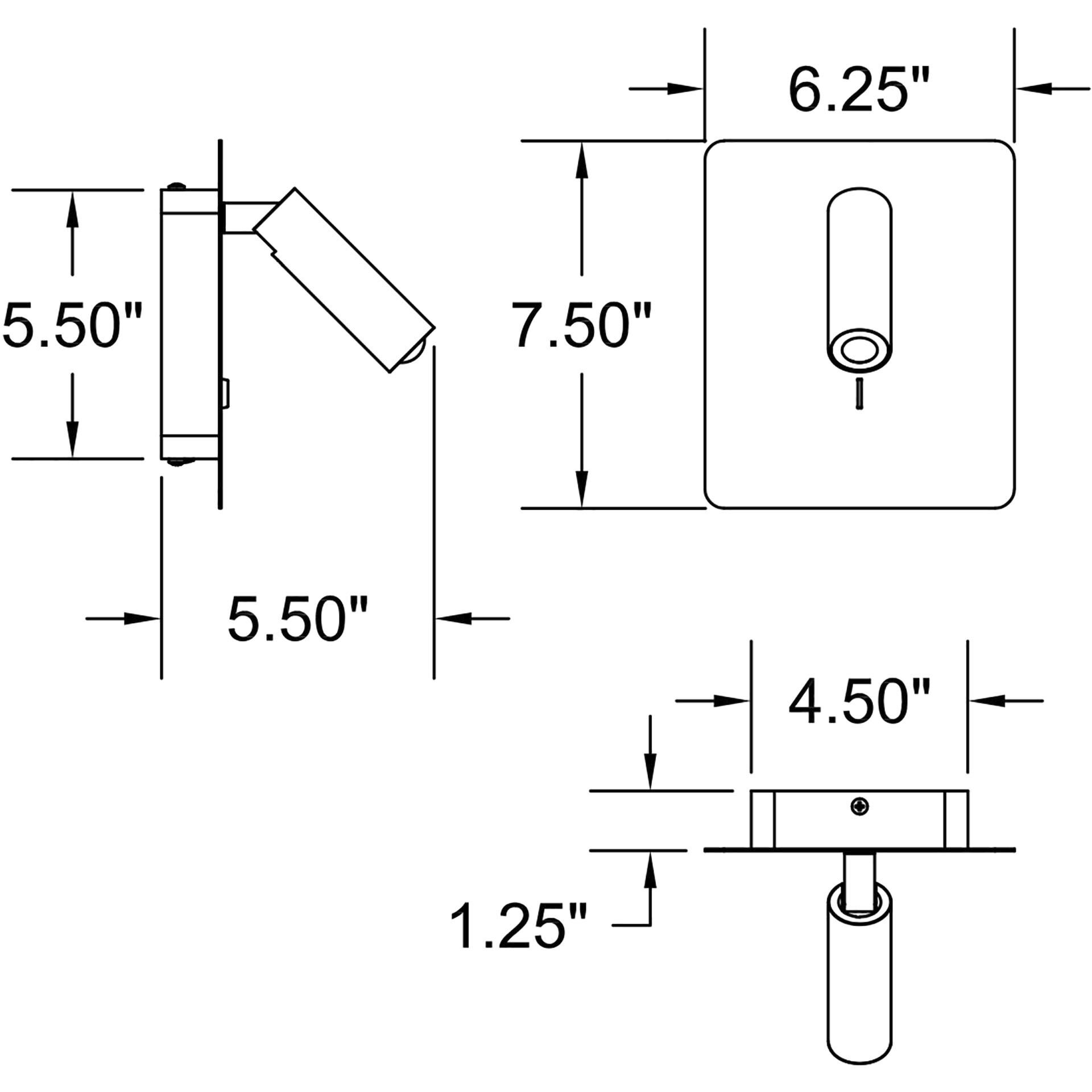 Villa 1 Light 6 inch Matte Black ADA Wall Sconce Wall Light