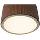 Tambo LED 10 inch Dark Walnut and Weathered Brass Semi-Flush Mount Ceiling Light