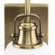 Preston 1 Light 7.5 inch Vintage Brass Bath Light Wall Light