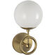 Alora Mood Fiore 1 Light 6 inch Brushed Gold Bath Vanity Light Wall Light