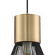 Freira 1 Light 12 inch Antique Brass Pendant Ceiling Light
