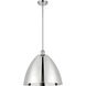 Ballston Dome 1 Light 16 inch Polished Chrome Pendant Ceiling Light