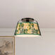 Alora Mood Scout 1 Light 13.25 inch Matte Black and Green Linen Semi-Flush Mount Ceiling Light
