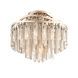 Chimera 4 Light 18.5 inch Tranquility Silver Leaf Semi-Flush Mount Ceiling Light
