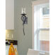 Springdale LED 6 inch Silver and Black Wall Sconce Wall Light