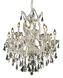 Maria Theresa 13 Light 27 inch Chrome Dining Chandelier Ceiling Light in Clear, Royal Cut