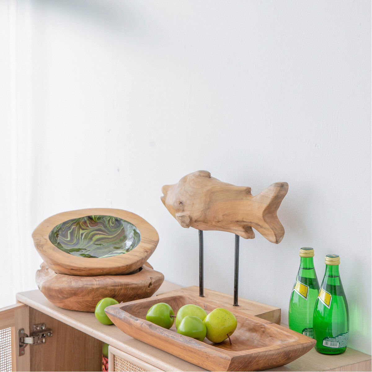 Rectangular Teak Natural Tray