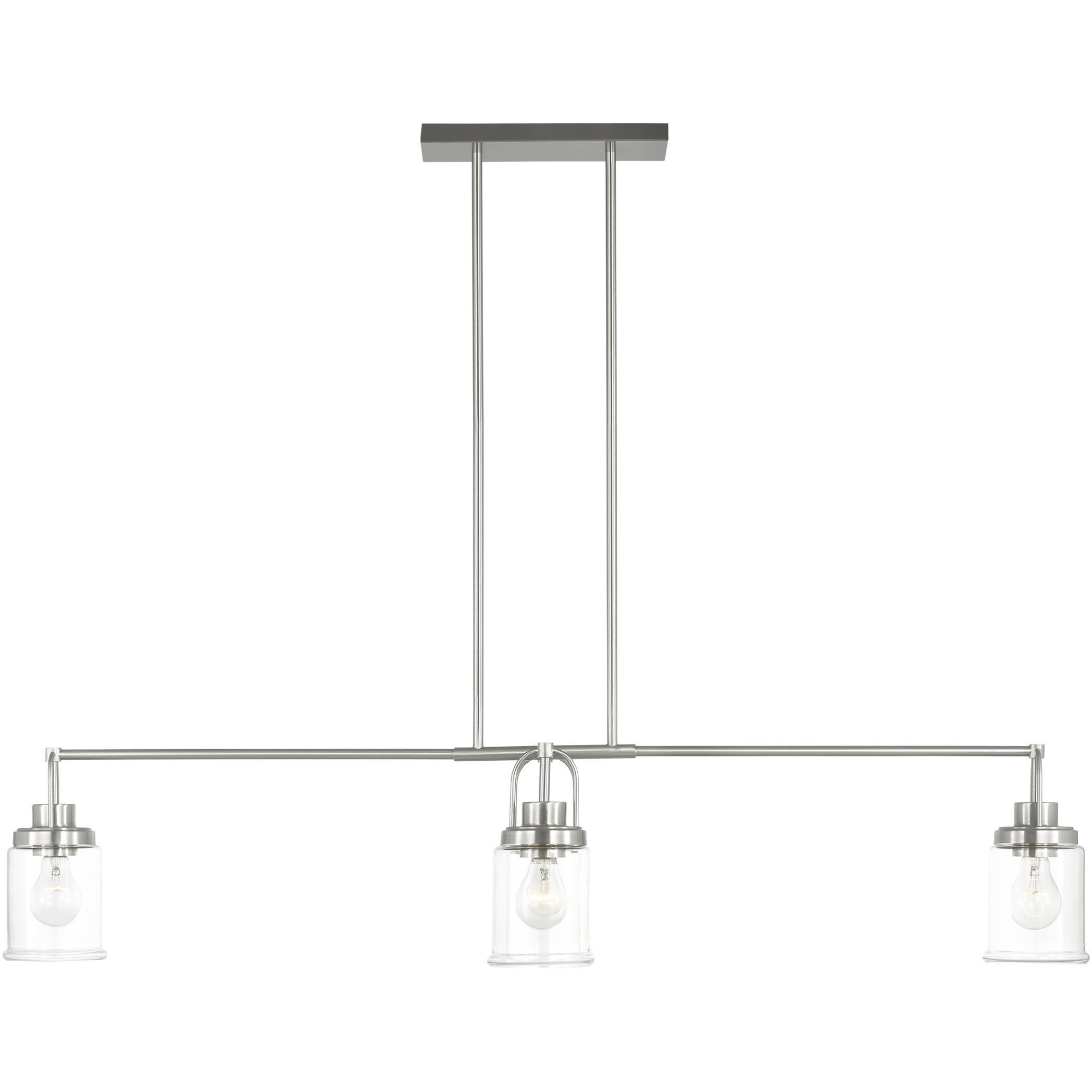 Anders 4 Light 48 inch Brushed Nickel Chandelier Ceiling Light