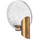 Oracle Wall Sconce Wall Light in Aged Brass