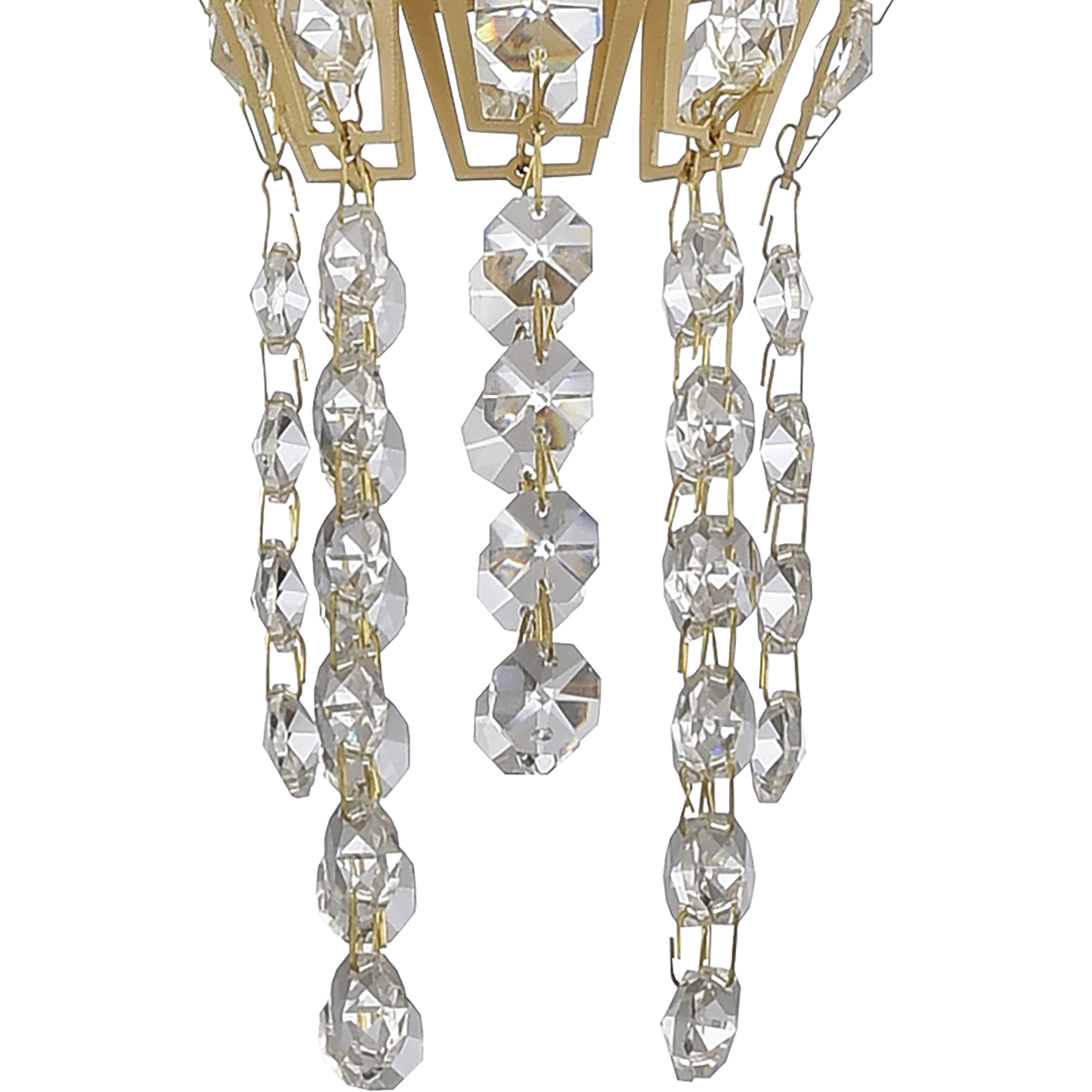 Fantania 2 Light 8 inch Champagne Gold Mini Pendant Ceiling Light