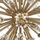 Starburst 19 Light 26 inch Satin Brass Chandelier Ceiling Light