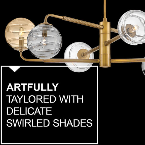 Oberon LED 36.5 inch Heritage Brass Chandelier Ceiling Light