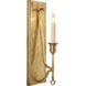 John Rosselli Savannah 1 Light 5 inch Hand-Rubbed Antique Brass Sconce Wall Light