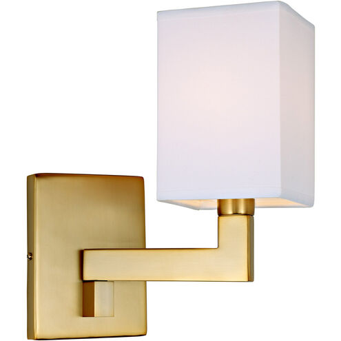 Allston 9 inch 60 watt Satin Brass Swing Arm Wall Sconce Wall Light