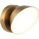 Emerson LED 5.88 inch Aged Gold Brass Wall Sconce Wall Light