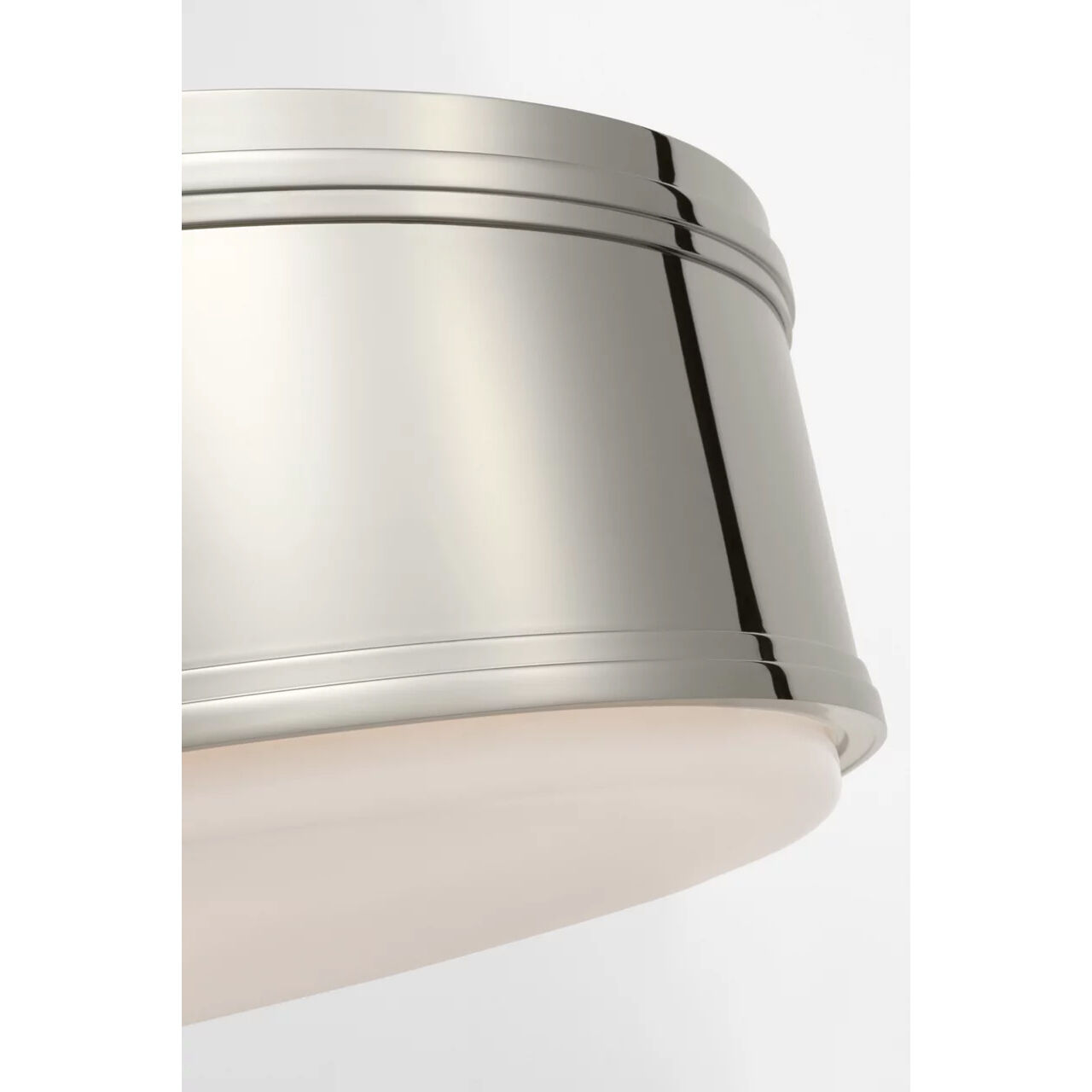 Chapman & Myers Marden LED 17.5 inch Polished Nickel Flush Mount Ceiling Light
