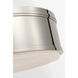 Chapman & Myers Marden LED 17.5 inch Polished Nickel Flush Mount Ceiling Light