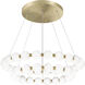Oni LED 31.5 inch Oxidized Gold Pendant Ceiling Light