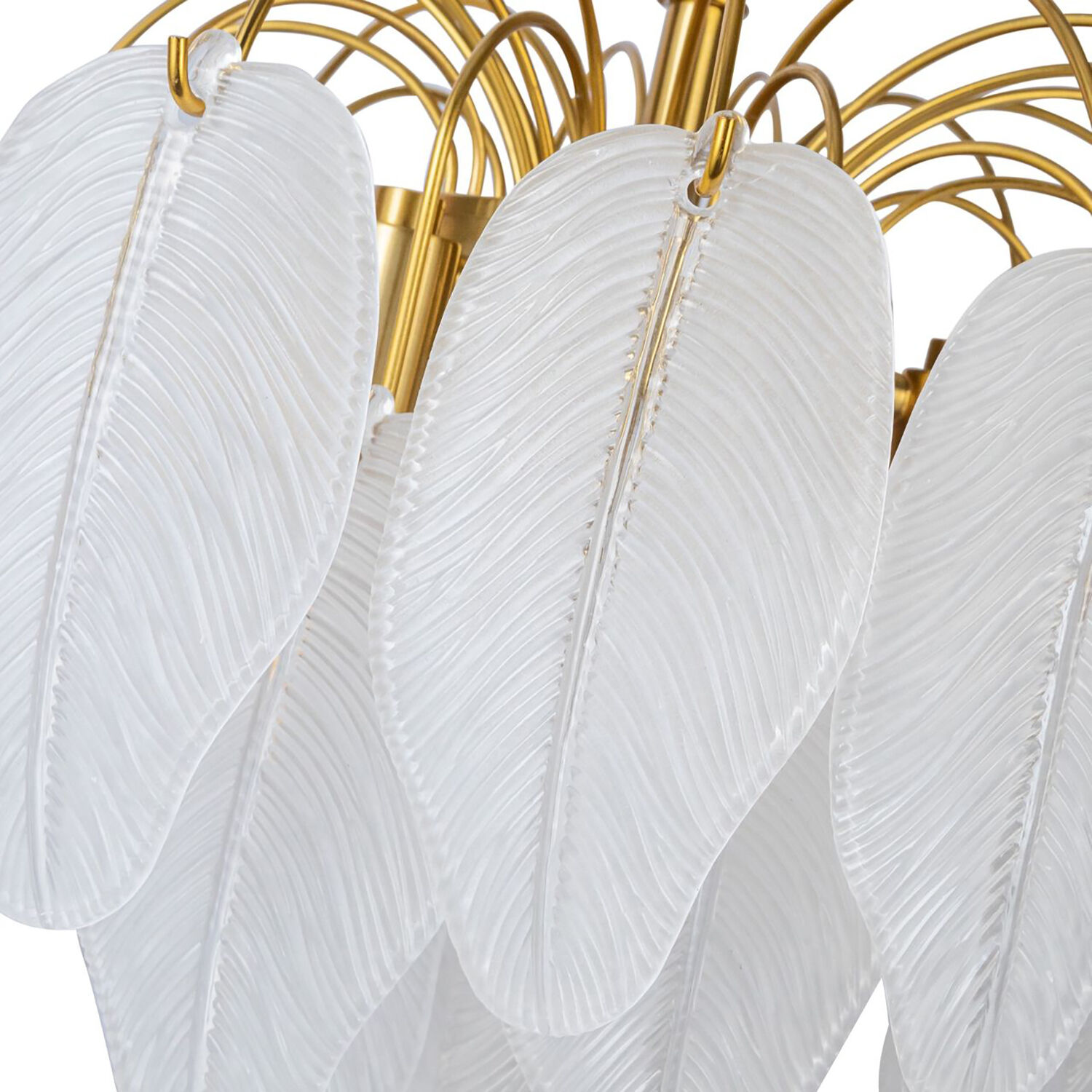 Alessia 4 Light 16.5 inch Brushed Brass and White Chandelier Ceiling Light