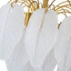 Alessia 4 Light 16.5 inch Brushed Brass and White Chandelier Ceiling Light