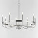 Frankie 8 Light 29 inch Satin Nickel Single-Tier Chandelier Ceiling Light