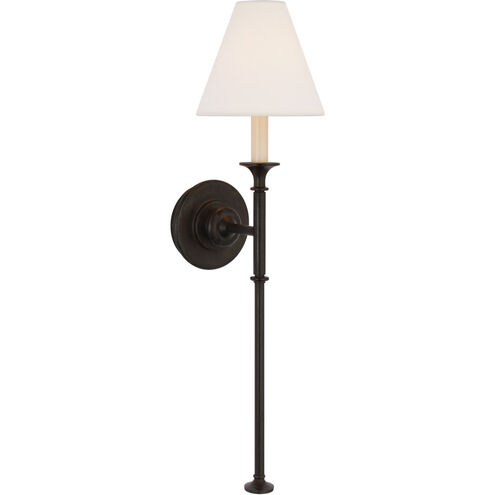 Thomas O'Brien Piaf LED 6.5 inch Aged Iron Tail Sconce Wall Light, Large