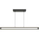 Cass LED 48 inch Black Linear Pendant Ceiling Light
