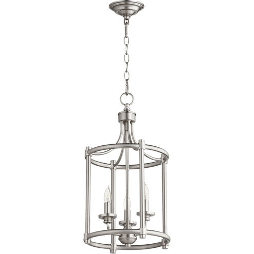 Rossington 3 Light 12 inch Satin Nickel Mini Chandelier Ceiling Light