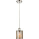 Ballston Cobbleskill 1 Light 5 inch Polished Nickel Mini Pendant Ceiling Light in Mercury Glass, Ballston