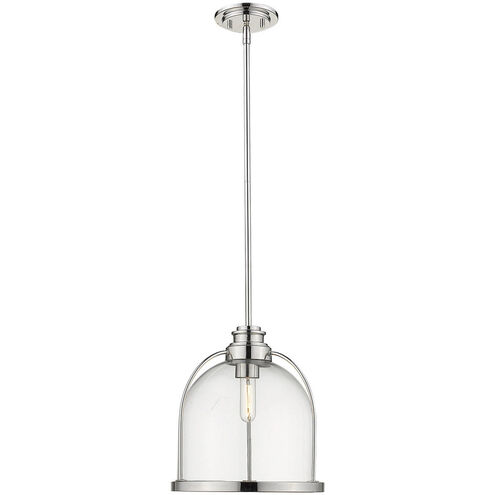 Stanton 1 Light 12 inch Polished Nickel Pendant Ceiling Light