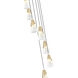 Aimie 7 Light 18 inch Modern Gold Chandelier Ceiling Light
