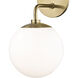 Stella 2 Light 7 inch Aged Brass Wall Sconce Wall Light 