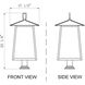 Rainer 6 Light 33.5 inch Black Outdoor Pier Mounted Fixture in G9
