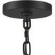 Melina 5 Light 24 inch Matte Black with Clear Chandelier Ceiling Light