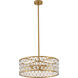 Canada 3 Light 20 inch Gold Chandelier Ceiling Light